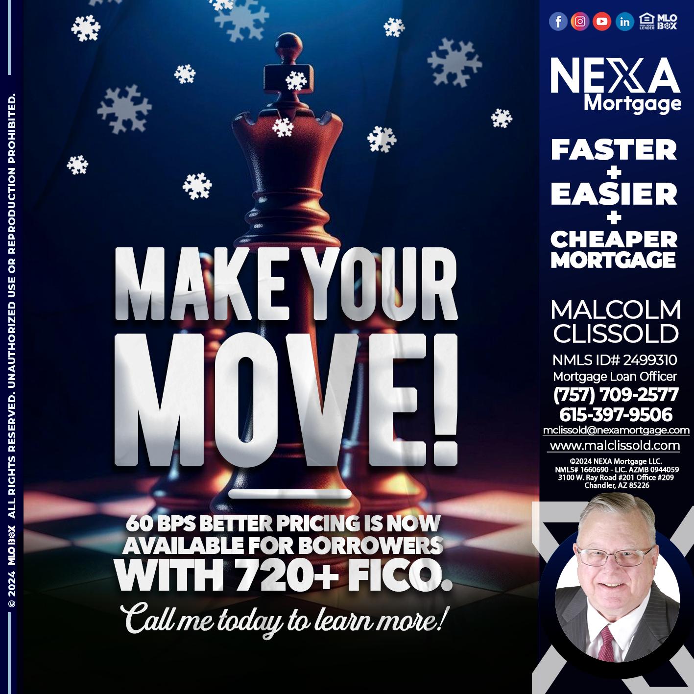 MAKE YOUR MOVE - Malcolm Clissold -Mortgage Loan Officer