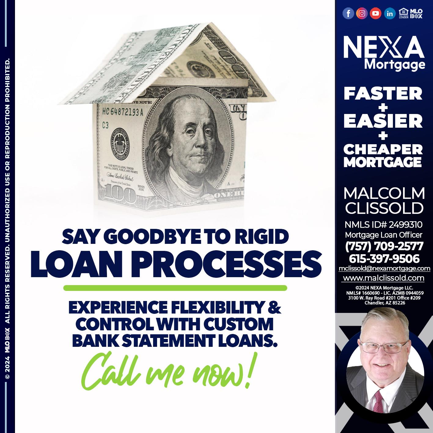 SAY GOODBYE - Malcolm Clissold -Mortgage Loan Officer